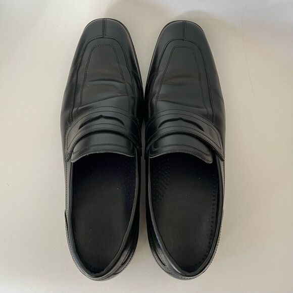 Cole Haan Grand OS Signature Men\'s Black Split Toe Penny Loafers Dress Shoe 10.5 main image 10